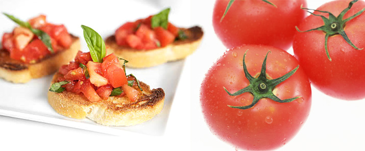 Healthy Summer Recipe - Tomato and Basil Bruschetta                                        
