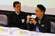 图片：「悦安心」高级服务经理卢启扬先生(右)表示，照顾者在照顾严重残疾人士的过程中承受不少压力，以致影响到其生活质素。
