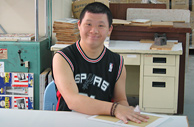 學員受訓時的笑容