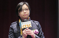圖片: 聯合醫院職業治療部一級職業治療師梁美玲女士介紹認知復康療法的內容。
