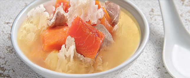 圖片: 甘筍雪耳煲瘦肉湯